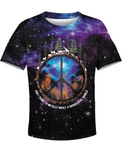 AND I THINK TO MYSELF WHAT A WONDERFUL WORLD Kid Custom Hoodies T-shirt Apparel HD-GH110491K kid 3D apparel Kid T-Shirt XS