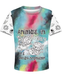 Animal in space Custom Hoodies T-shirt Apparel HD-GH1106210K kid 3D apparel Kid Hoodie S/6-8 