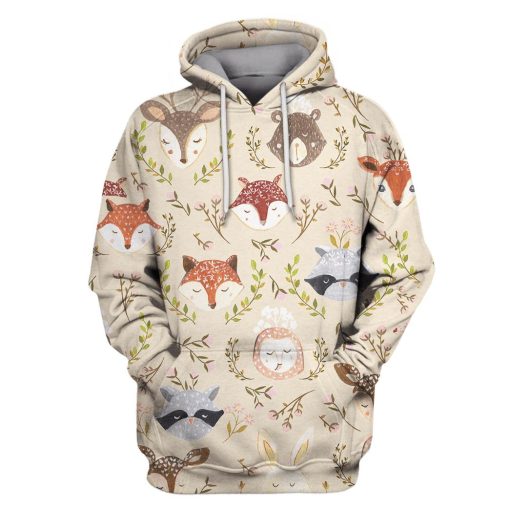 Animal In Spring Custom T-shirt - Hoodies Apparel HD-PET110254 3D Custom Fleece Hoodies Hoodie S