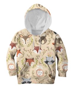 Animals In Spring Custom Hoodies T-shirt Apparel HD-PET110254K kid 3D apparel Kid Hoodie S/6-8 