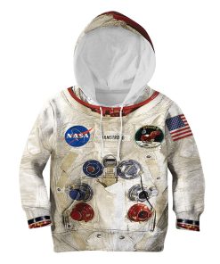 Armstrong Astronaut Kid Custom Hoodies T-shirt Apparel HD-KGH110124 kid 3D apparel Kid Hoodie 2XS/3-4 
