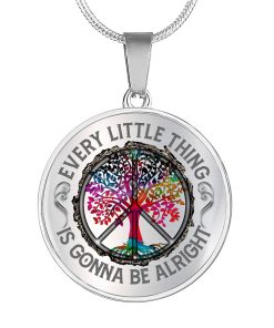 Gearhumans 3D Every Little Thing Is Gonna Be Alright Custom Necklace