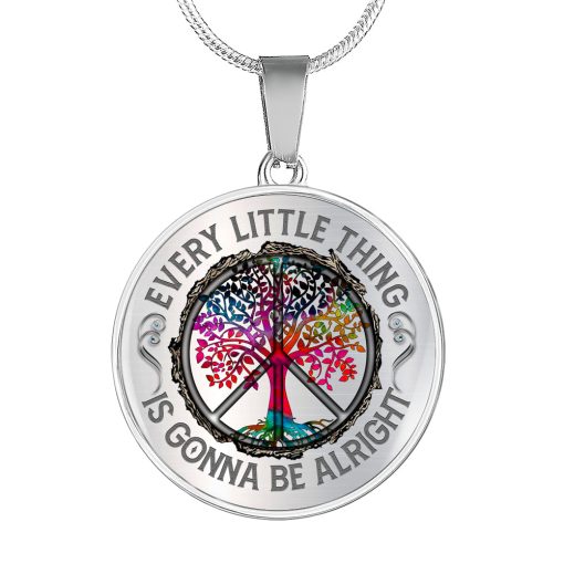 Gearhumans 3D Every Little Thing Is Gonna Be Alright Custom Necklace 3 Gearhumans 3D Every Little Thing Is Gonna Be Alright Custom Necklace - Image 3