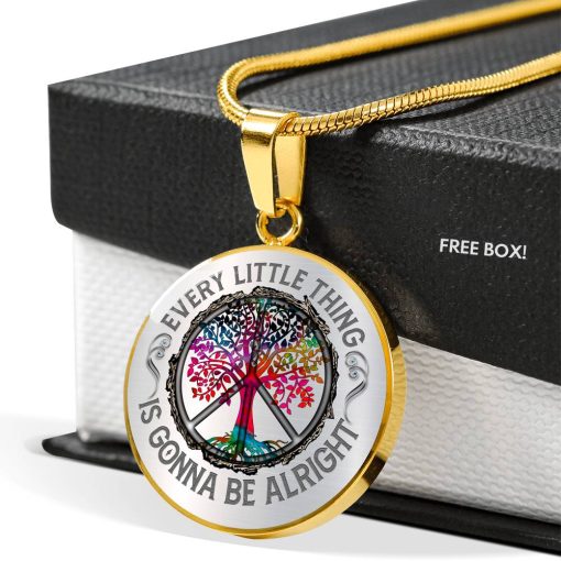 Gearhumans 3D Every Little Thing Is Gonna Be Alright Custom Necklace 4 Gearhumans 3D Every Little Thing Is Gonna Be Alright Custom Necklace - Image 4