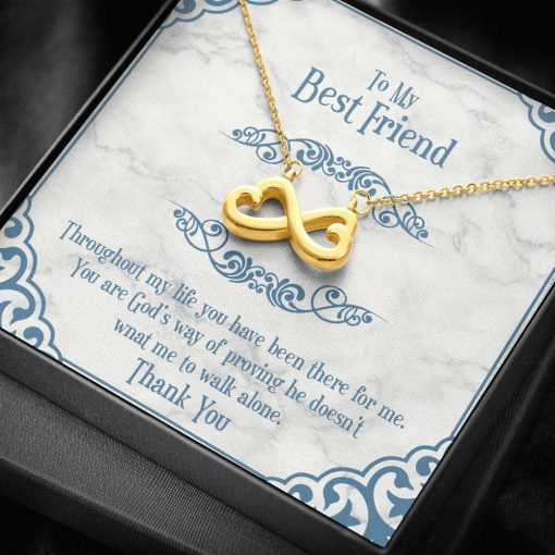 Gearhuman 3D Friendship Day To My Best Friend Custom Double Hearts Necklace With Message Card - Image 5