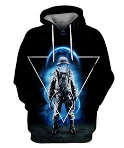 Astronaut Combatant OuterSpace Custom T-shirt - Hoodies Apparel GH110263 3D Custom Fleece Hoodies Hoodie S 
