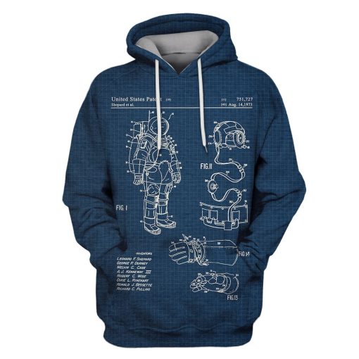 Astronaut Custom T-shirt - Hoodies Apparel HD-GH110511 3D Custom Fleece Hoodies Hoodie S