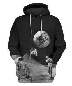 astronaut Custom T-shirt - Hoodies Apparel HD-GH20272 3D Custom Fleece Hoodies Hoodie S 