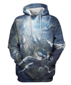Astronaut falling down Custom T-shirt - Hoodies Apparel GH110310 3D Custom Fleece Hoodies Hoodie S