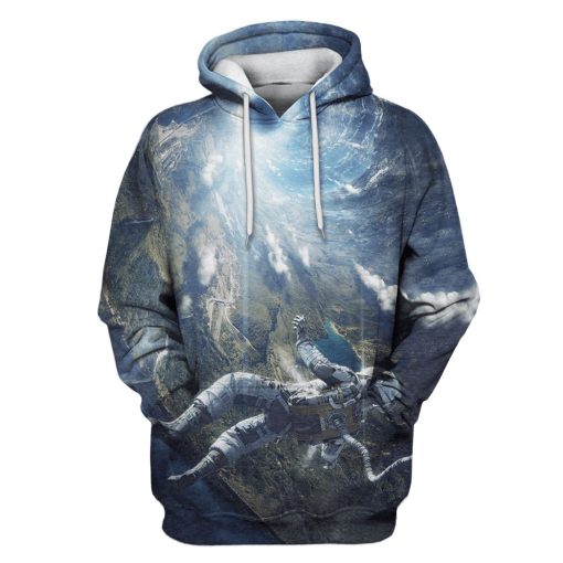 Astronaut falling down Custom T-shirt - Hoodies Apparel GH110310 3D Custom Fleece Hoodies Hoodie S
