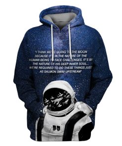 Astronaut In Galaxy Custom T-shirt - Hoodies Apparel GH110226 3D Custom Fleece Hoodies Hoodie S 