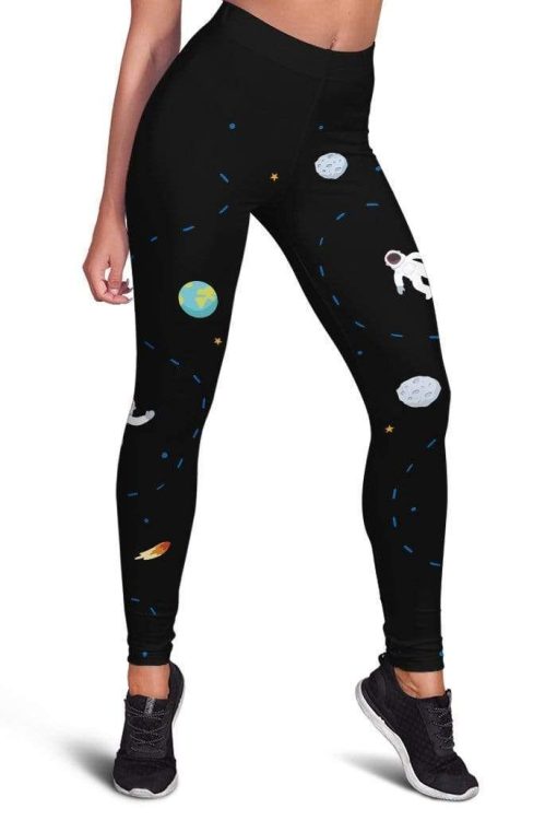 Astronaut in space Full-print Leggings HD-GH20118-LEG Leggings Leggings S