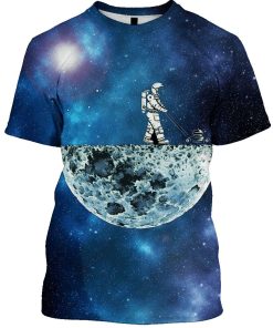 Astronaut in the moon's surface Custom T-shirt - Hoodies Apparel GH110376 3D Custom Fleece Hoodies