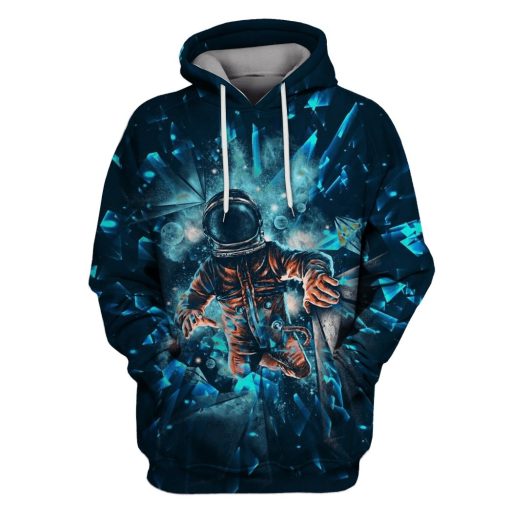 Astronaut in the space Custom T-shirt - Hoodies Apparel GH110253 3D Custom Fleece Hoodies Hoodie S