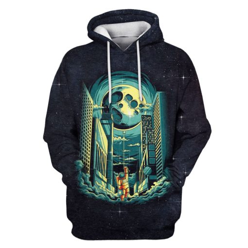 Astronaut in the space Custom T-shirt - Hoodies Apparel GH110307 3D Custom Fleece Hoodies Hoodie S