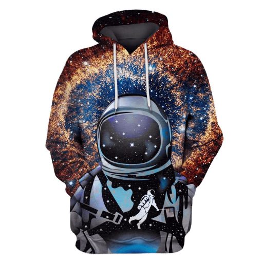 Astronaut in the space Custom T-shirt - Hoodies Apparel GH110322 3D Custom Fleece Hoodies Hoodie S