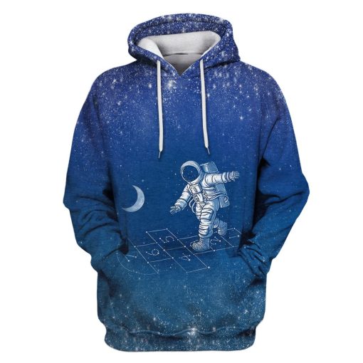 Astronaut in the space Custom T-shirt - Hoodies Apparel GH110337 3D Custom Fleece Hoodies Hoodie S