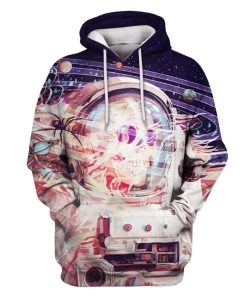 Astronaut in the space Custom T-shirt - Hoodies Apparel GH110361 3D Custom Fleece Hoodies Hoodie S