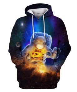 Astronaut in the space Custom T-shirt - Hoodies Apparel HD-GH110291 3D Custom Fleece Hoodies Hoodie S