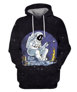 Astronaut in the space Custom T-shirt - Hoodies Apparel HD-GH110481 3D Custom Fleece Hoodies Hoodie S