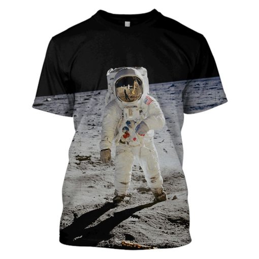 Astronaut Taking A Photo Outspace Custom T-shirt - Hoodies Apparel HD-GH110493 3D Custom Fleece Hoodies