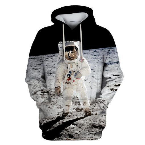 Astronaut Taking A Photo Outspace Custom T-shirt - Hoodies Apparel HD-GH110493 3D Custom Fleece Hoodies Hoodie S
