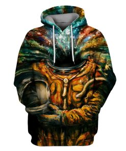 Astronaut Tiger Custom T-shirt - Hoodies Apparel GH110245 3D Custom Fleece Hoodies Hoodie S
