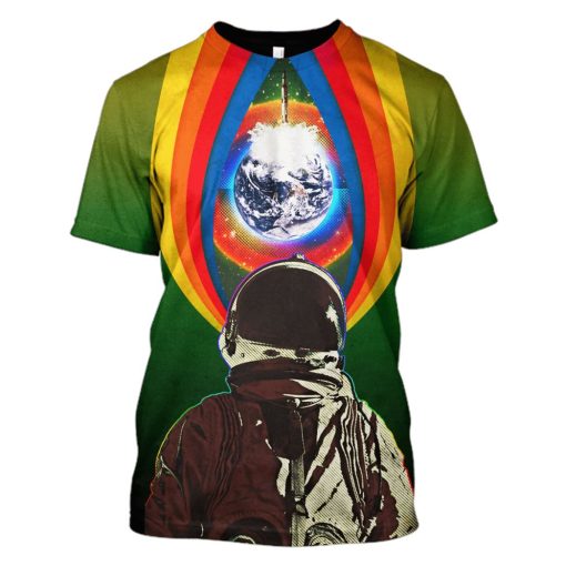 Astronaut with A Space Traveler's Guide to the Solar System Custom T-shirt - Hoodies Apparel GH110365 3D Custom Fleece Hoodies