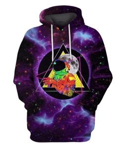 Astronaut with the moon Custom T-shirt - Hoodies Apparel GH110416 3D Custom Fleece Hoodies Hoodie S 