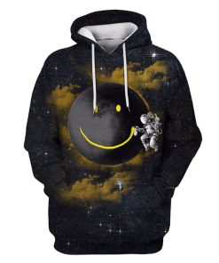 Astronaut with the smile Custom T-shirt - Hoodies Apparel GH110318 3D Custom Fleece Hoodies Hoodie S