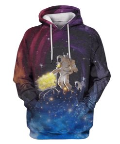 Astronaut with the trolley Custom T-shirt - Hoodies Apparel GH110411 3D Custom Fleece Hoodies Hoodie S 