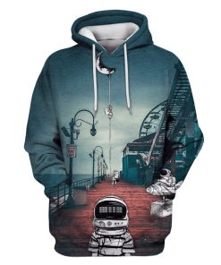 Astronauts Demon on my Mind Custom T-shirt - Hoodies Apparel GH110373 3D Custom Fleece Hoodies Hoodie S 