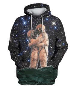 ASTRONAUTS IN SPACE Custom T-shirt - Hoodies Apparel HD-GH1105500 3D Custom Fleece Hoodies Hoodie S 