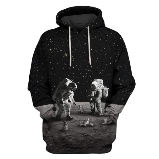 Astronauts in space Custom T-shirt - Hoodies Apparel HD-GH20103 3D Custom Fleece Hoodies Hoodie S