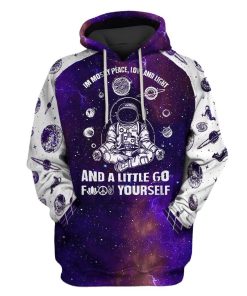 Astronauts Meditating In Universe Custom T-shirt - Hoodies Apparel HD-GH20005 3D Custom Fleece Hoodies Hoodie S 