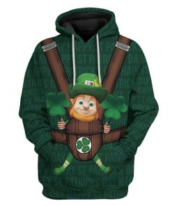 Baby Leprechaun Custom T-Shirts Hoodies Apparel HD-AT3101202 3D Custom Fleece Hoodies Hoodie S 