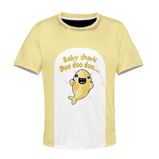 Baby Shark Custom Hoodies T-shirt Apparel HD-MV111372K kid 3D apparel Kid T-Shirt XS
