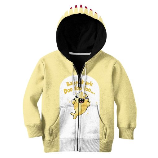Baby Shark Custom Hoodies T-shirt Apparel HD-MV111372K kid 3D apparel Kid Zip Hoodie S/6-8