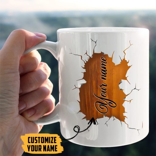 Gearhumans 3D Acoustic Guitar Custom Name Mug - Image 5
