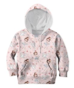 Ballet Dancer And White Swan Custom Hoodies T-shirt Apparel HD-PET110315K kid 3D apparel Kid Hoodie S/6-8 