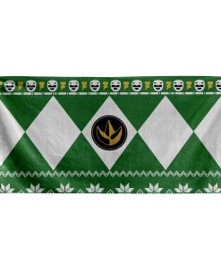 Gearhumans 3D Green Power Ranger Hawaii Beach Towel
