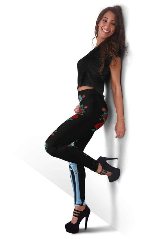 Beautiful flower Full-print Leggings HD-GH20255-LEG Leggings