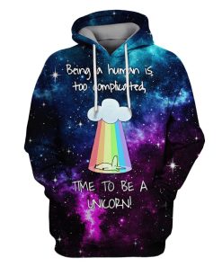 Being human is too complicated Custom T-shirt - Hoodies Apparel UNI110164 3D Custom Fleece Hoodies Hoodie S 