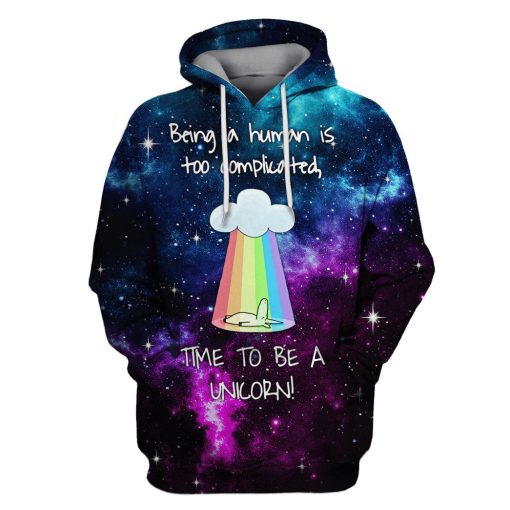Being human is too complicated Custom T-shirt - Hoodies Apparel UNI110164 3D Custom Fleece Hoodies Hoodie S