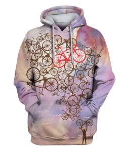Bicycle Custom T-shirt - Hoodies Apparel HD-GH110540 3D Custom Fleece Hoodies Hoodie S 