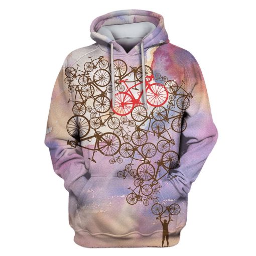 Bicycle Custom T-shirt - Hoodies Apparel HD-GH110540 3D Custom Fleece Hoodies Hoodie S