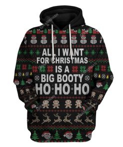Big Booty Hoe Ho Ho Ho Custom T-Shirts Hoodies Apparel HD-QM28111918 3D Custom Fleece Hoodies Hoodie S 