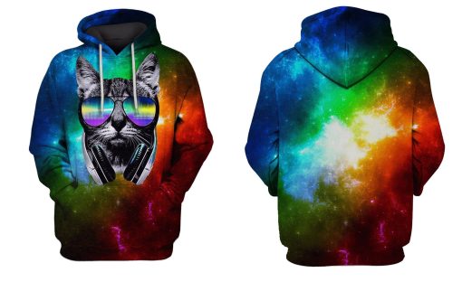 Black Cat Hoodies - T-Shirt Apparel PET101103 3D Custom Fleece Hoodies