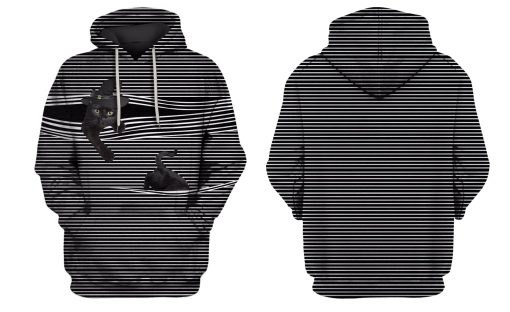 Black cat Hoodies - T-Shirts Apparel PET101115 3D Custom Fleece Hoodies