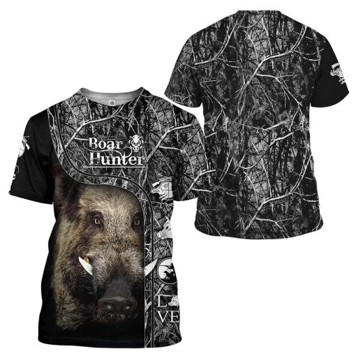 Boar Hunter Custom T-Shirts Hoodies Apparel HT-DT3101203 3D Custom Fleece Hoodies
